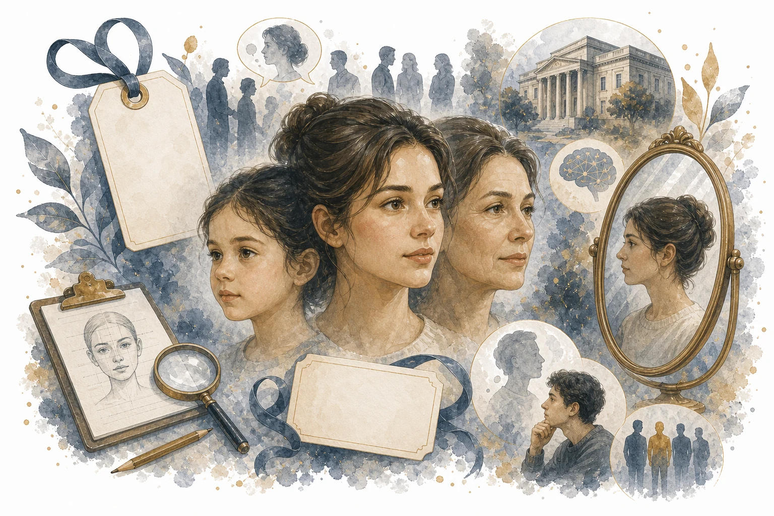 Does your name shape your face illustration