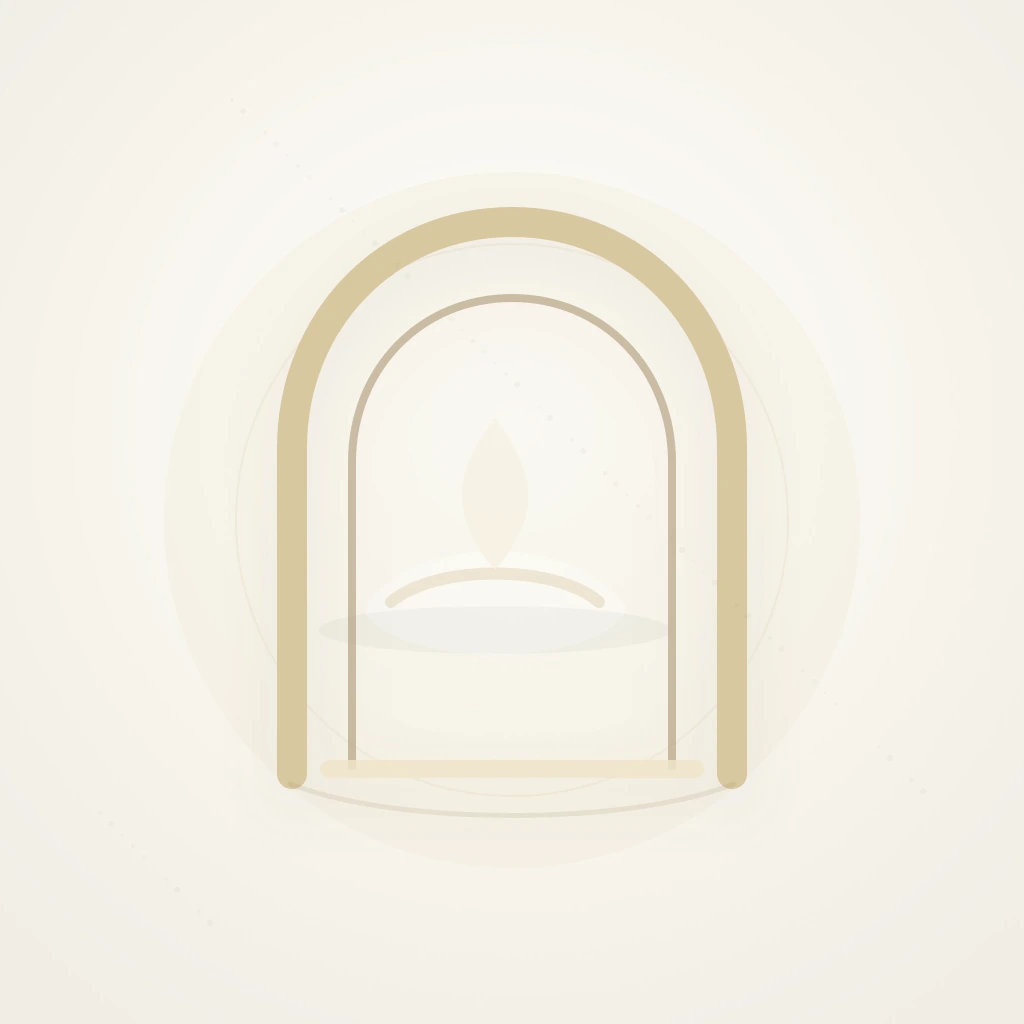 Symbolic editorial illustration representing servitude, tawheed, and devotion to Allah