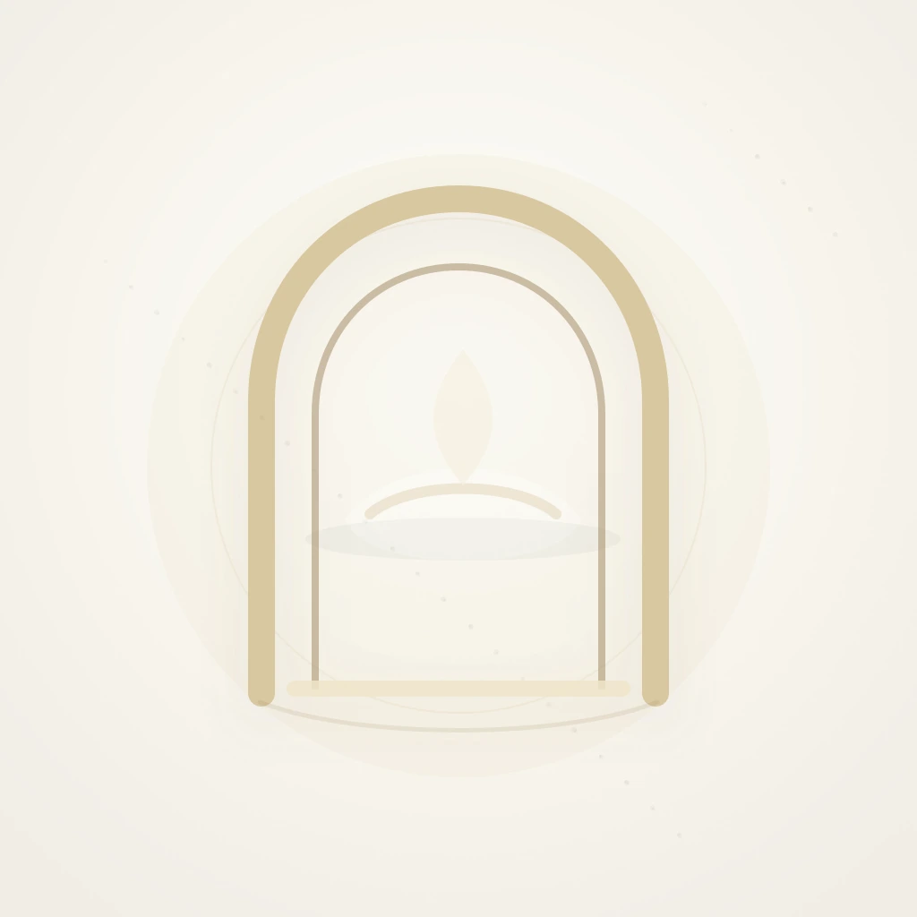 Symbolic editorial illustration representing servitude, tawheed, and devotion to Allah
