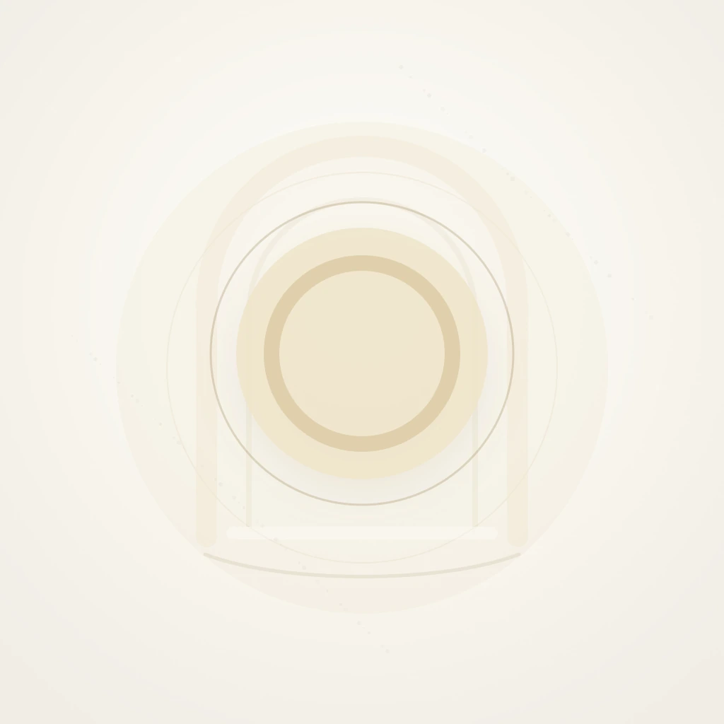 Symbolic editorial illustration representing worship, devotion, and a life dedicated to Allah