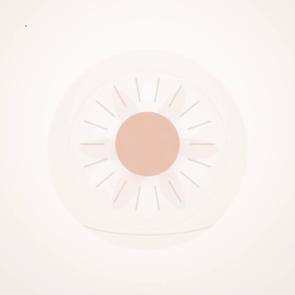 Symbolic editorial illustration representing flower and the meaning of Bahar
