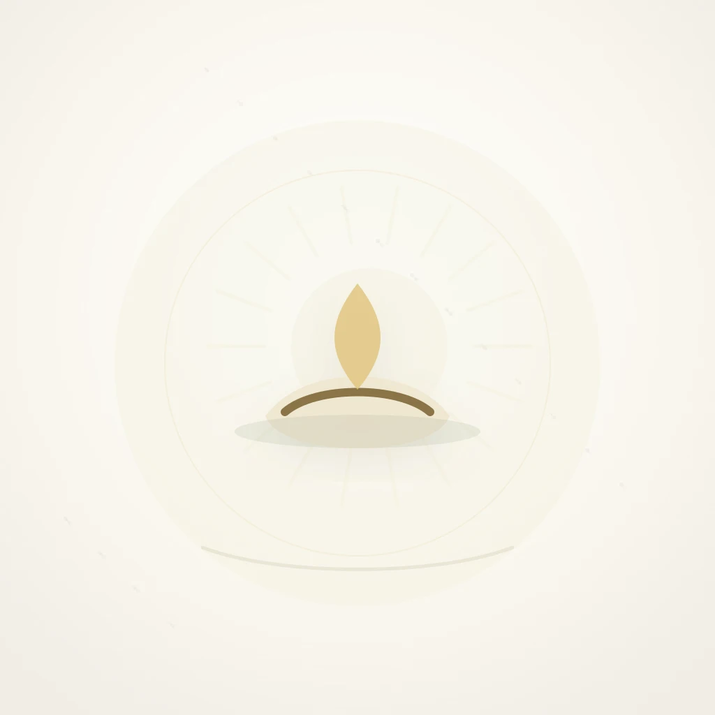 Symbolic editorial illustration representing blessing and the meaning of Barakah