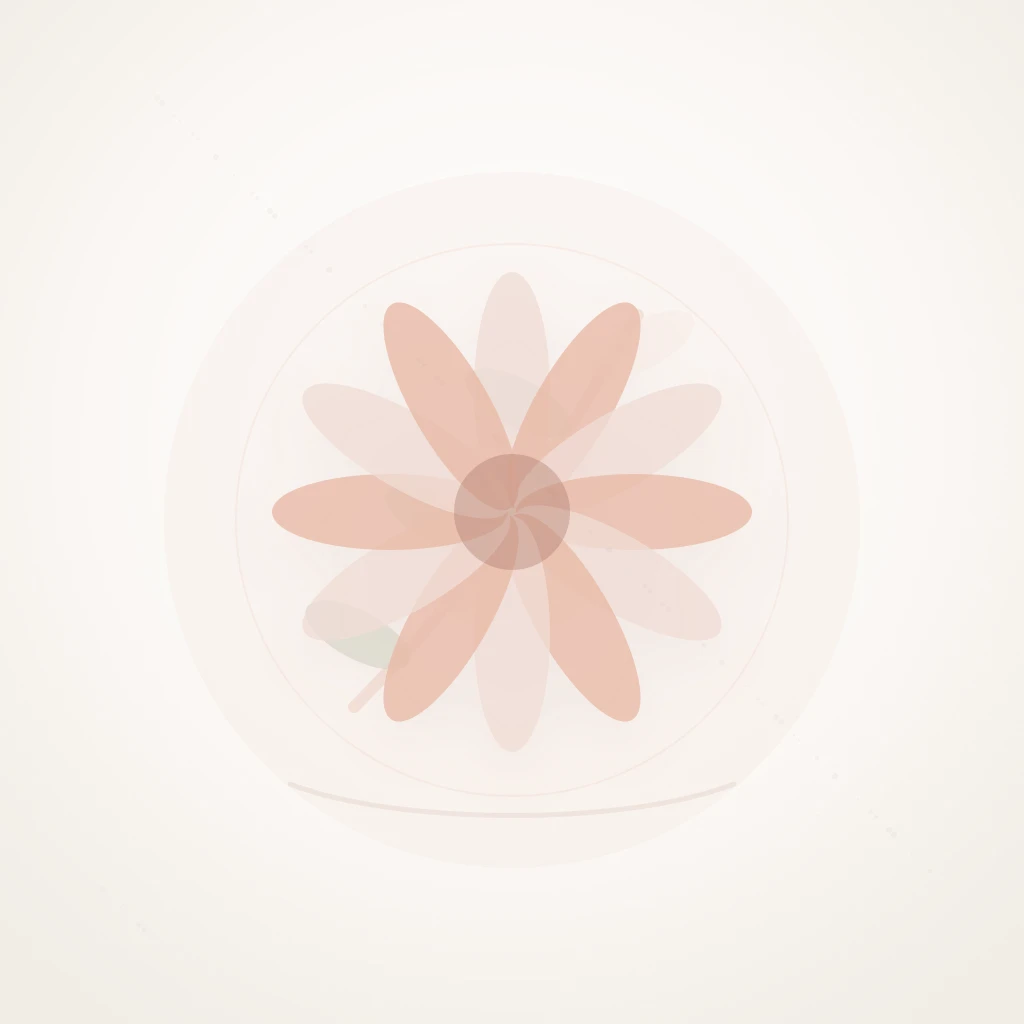 Symbolic editorial illustration representing new growth and blooming