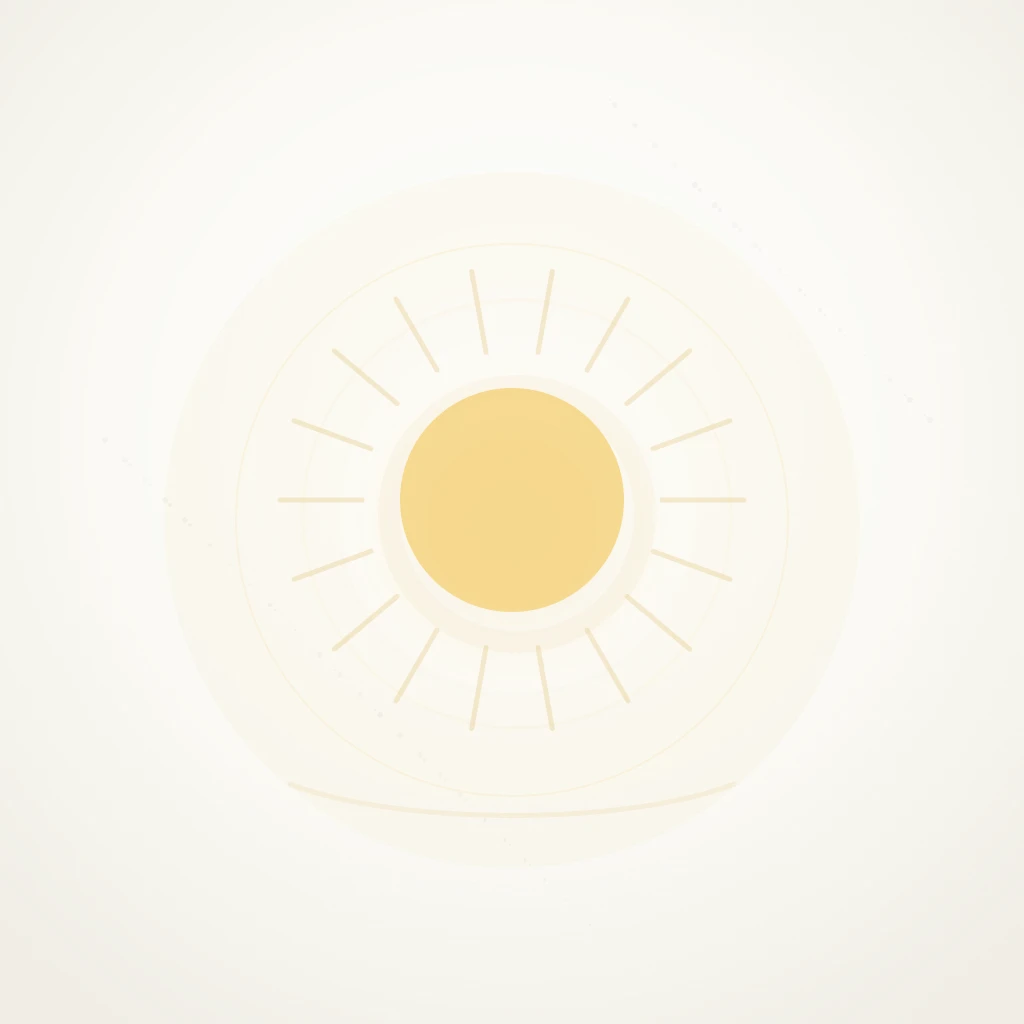 Symbolic editorial illustration representing light and the meaning of Eliana