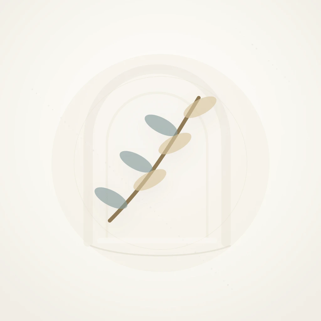 Symbolic editorial illustration representing wholeness and elegance