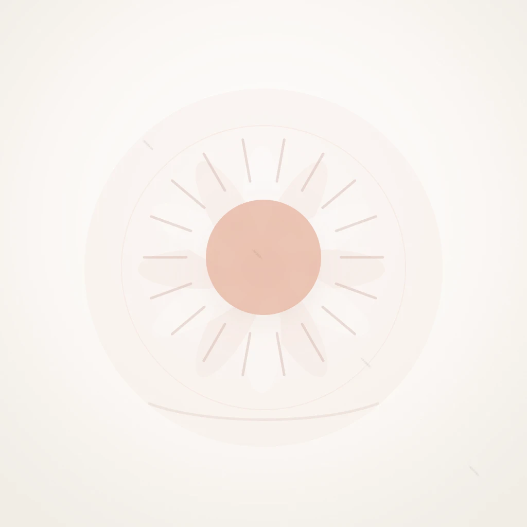 Symbolic editorial illustration representing natural beauty and fragrance