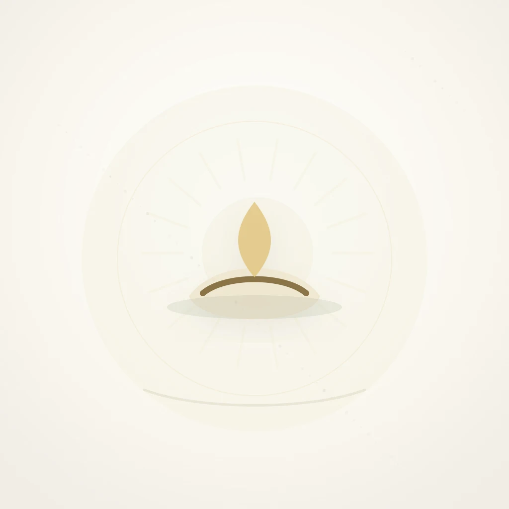 Symbolic editorial illustration representing gift of God and friendship