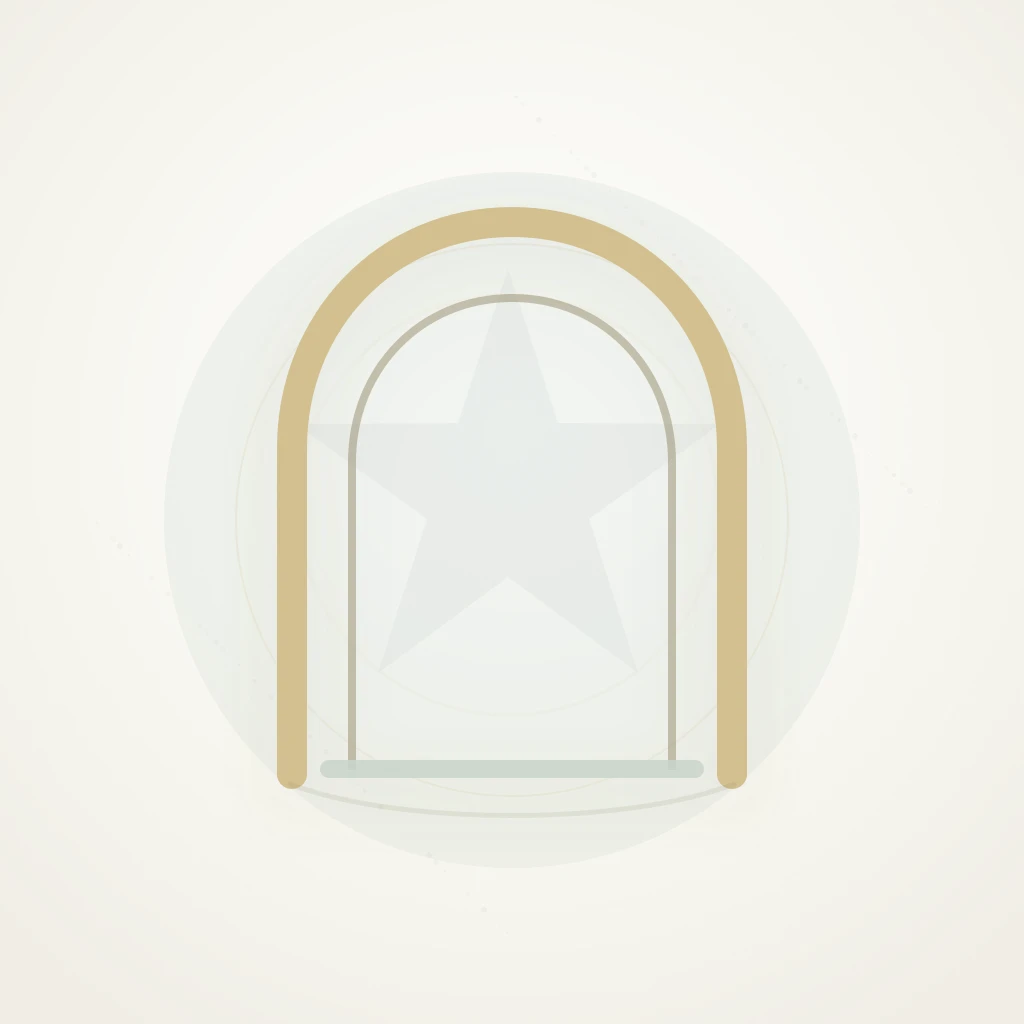 Symbolic editorial illustration representing faith and French elegance