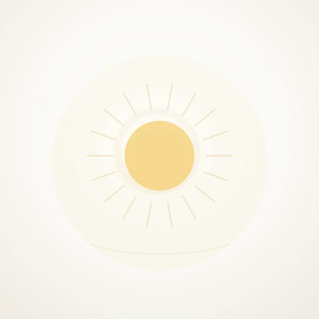Symbolic editorial illustration representing light and the meaning of Mehran