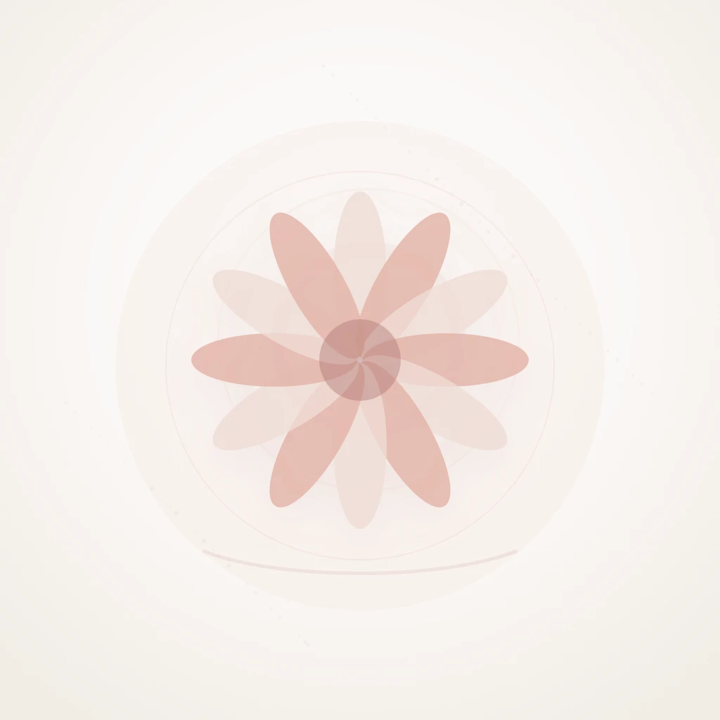 Symbolic editorial illustration representing love and simplicity