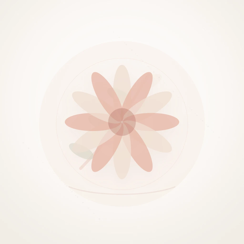 Symbolic editorial illustration representing beauty and the meaning of Mina