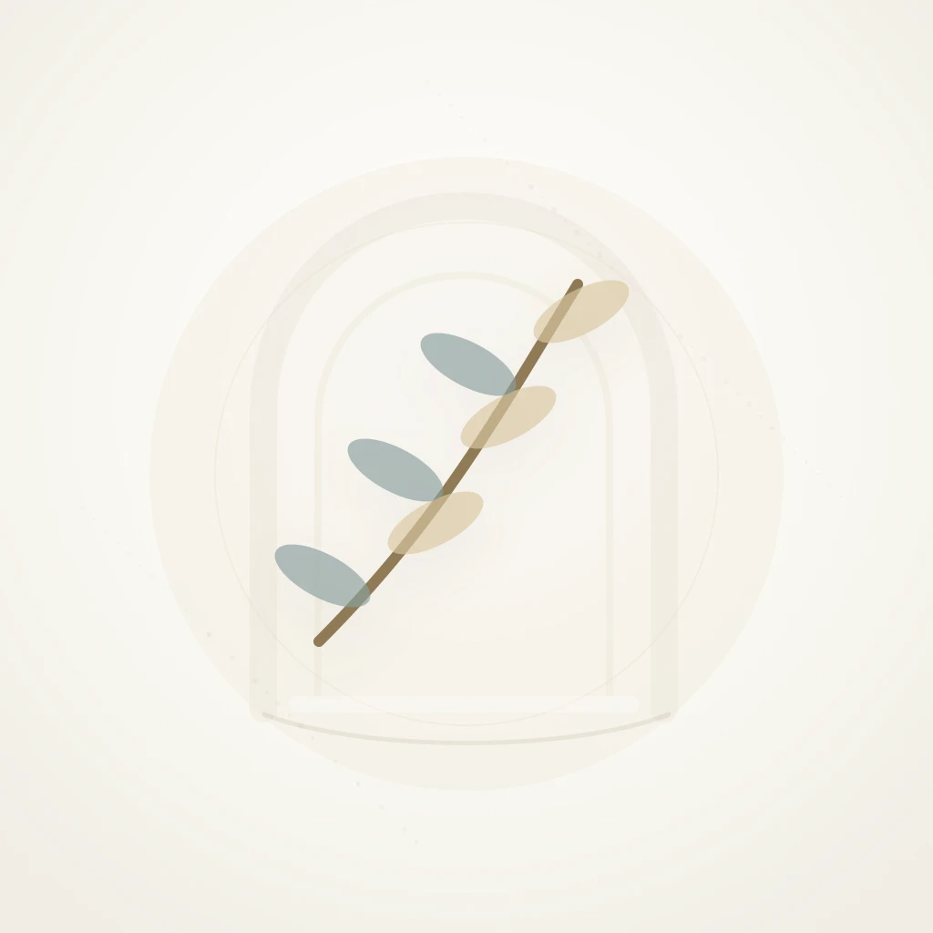 Symbolic editorial illustration representing rest and righteousness