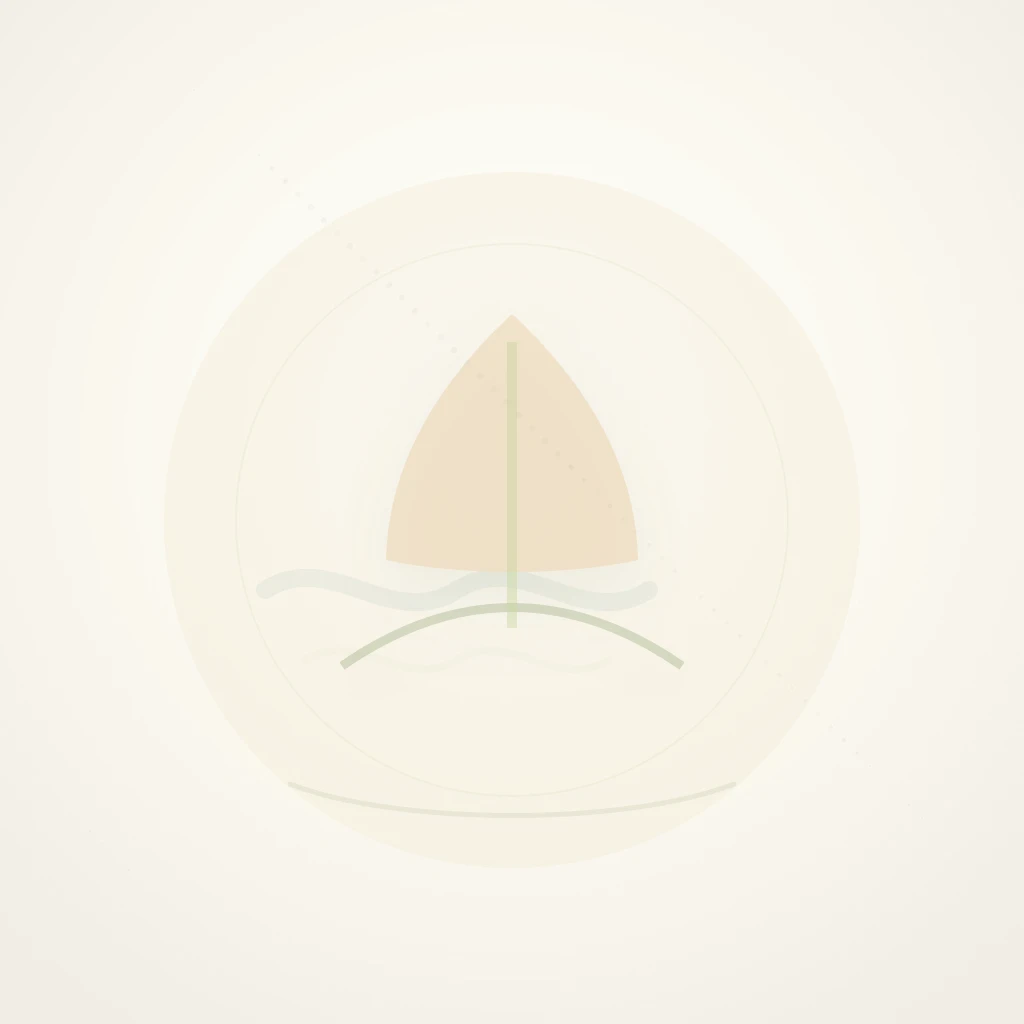 Symbolic editorial illustration representing paradise and the meaning of Riad