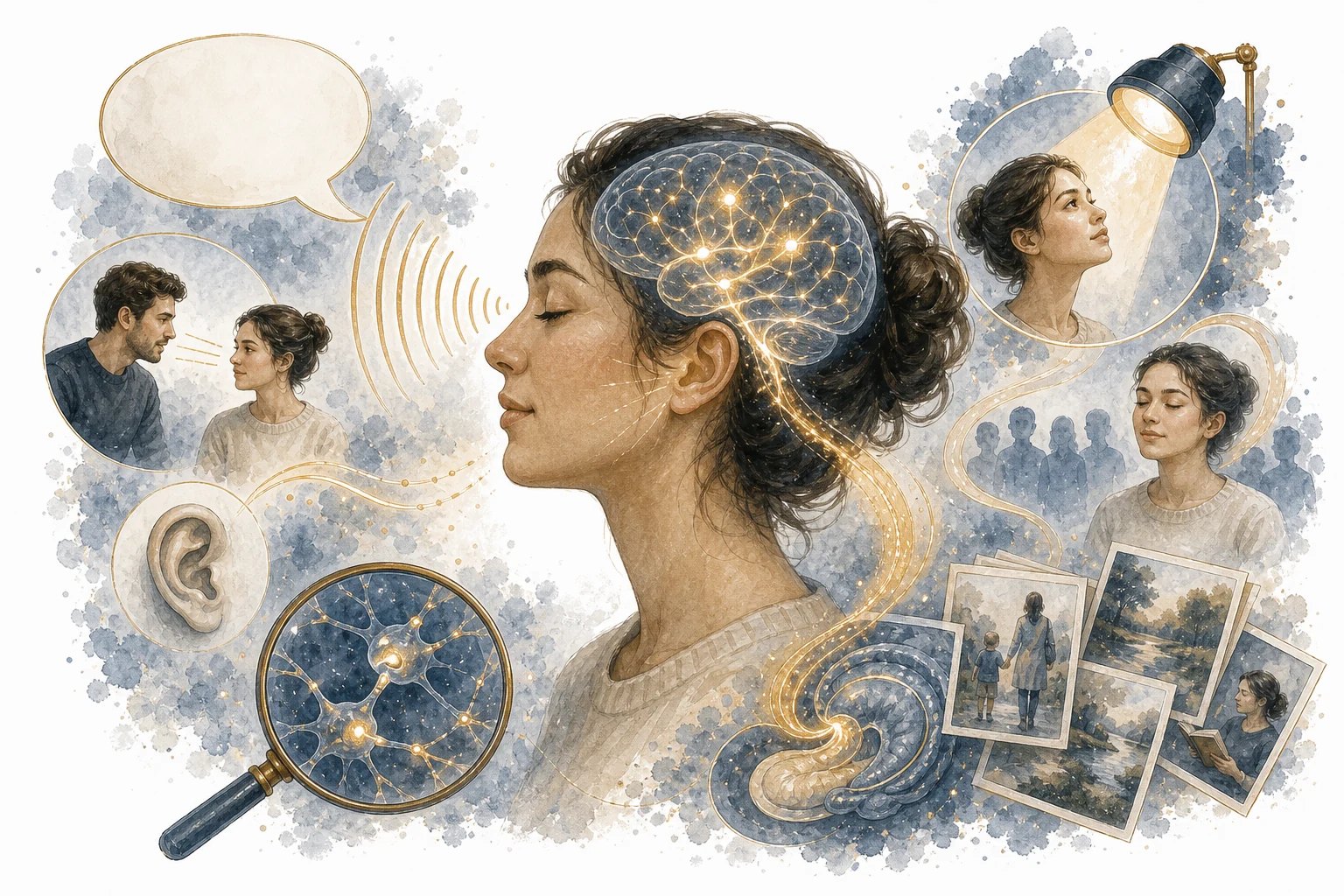 What happens to your brain when you hear your name illustration