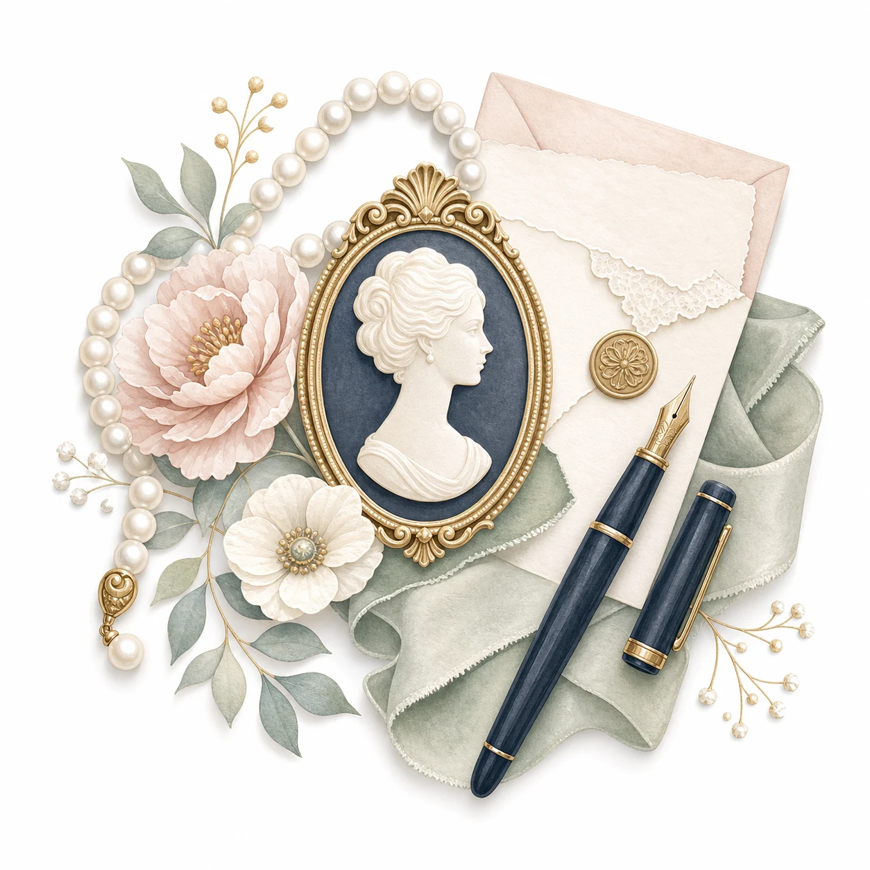 What is a classy female name illustration