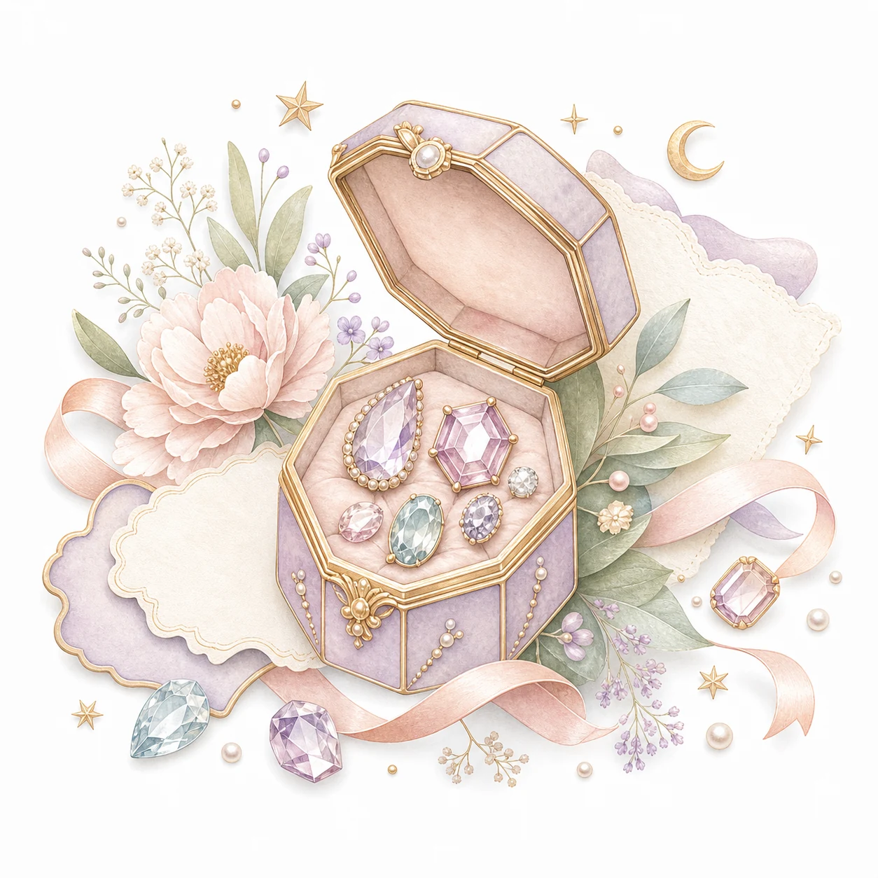 What is a rare but pretty girl name illustration