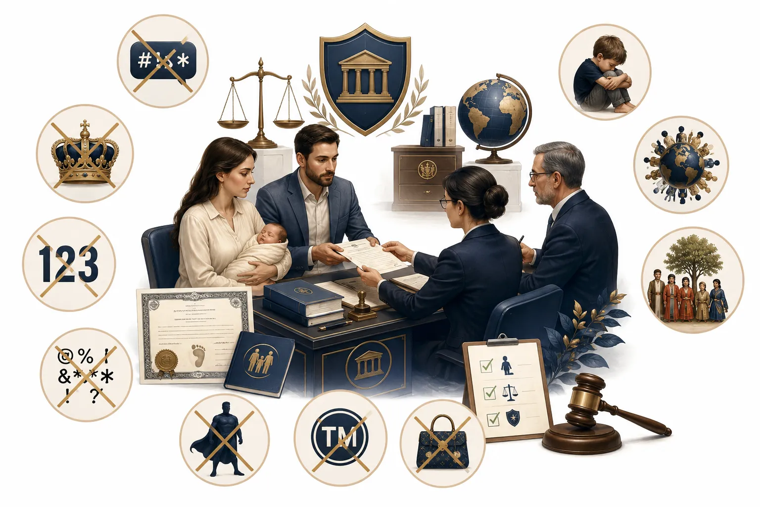 What names are considered illegal illustration